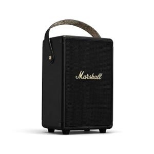 Sourabh Marshall Tufton 80 Watt Wireless Bluetooth Portable Speaker (Black & Brass)