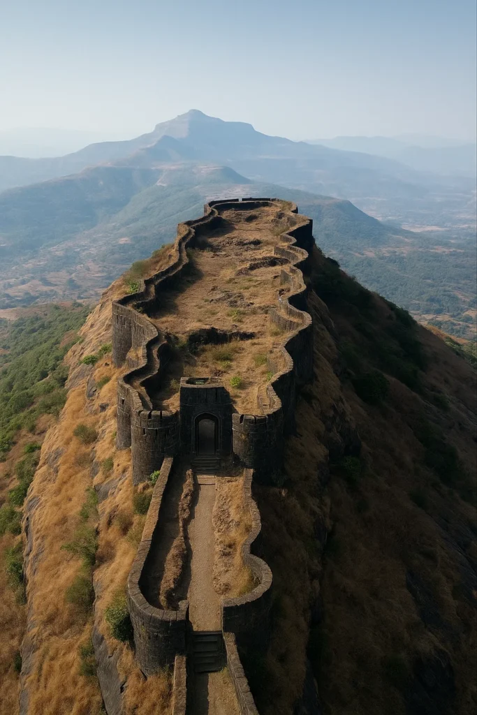 historic hill fort in the Nashik district of Maharashtra, India,